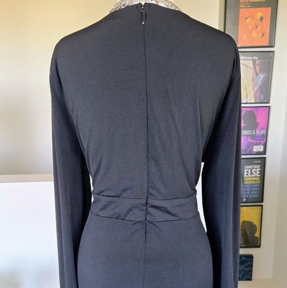 Torrid Studio Knit Hi-Lo Maxi Black Ruched Longsleeve Dress Size 2X - Picture 10 of 16